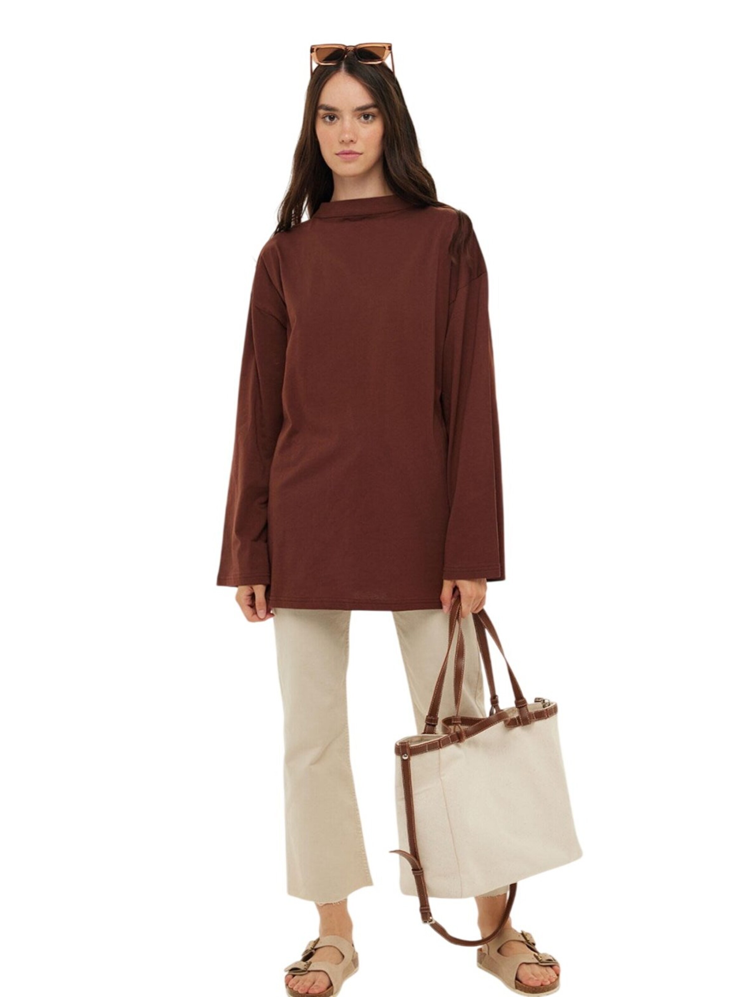 MANUKA Shirt 'Manuka' in Brown