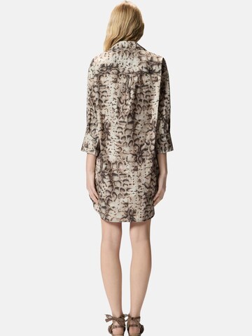 PINKO Dress 'PINKO AGRA ABITO POPELINE STAMPA SNAKE ABITO' in Beige