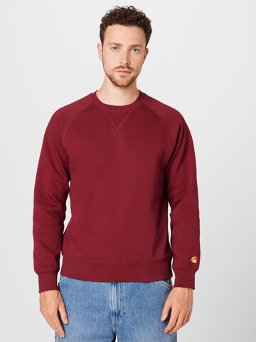 Carhartt WIP Sweatshirt 'Chase' in Red: front