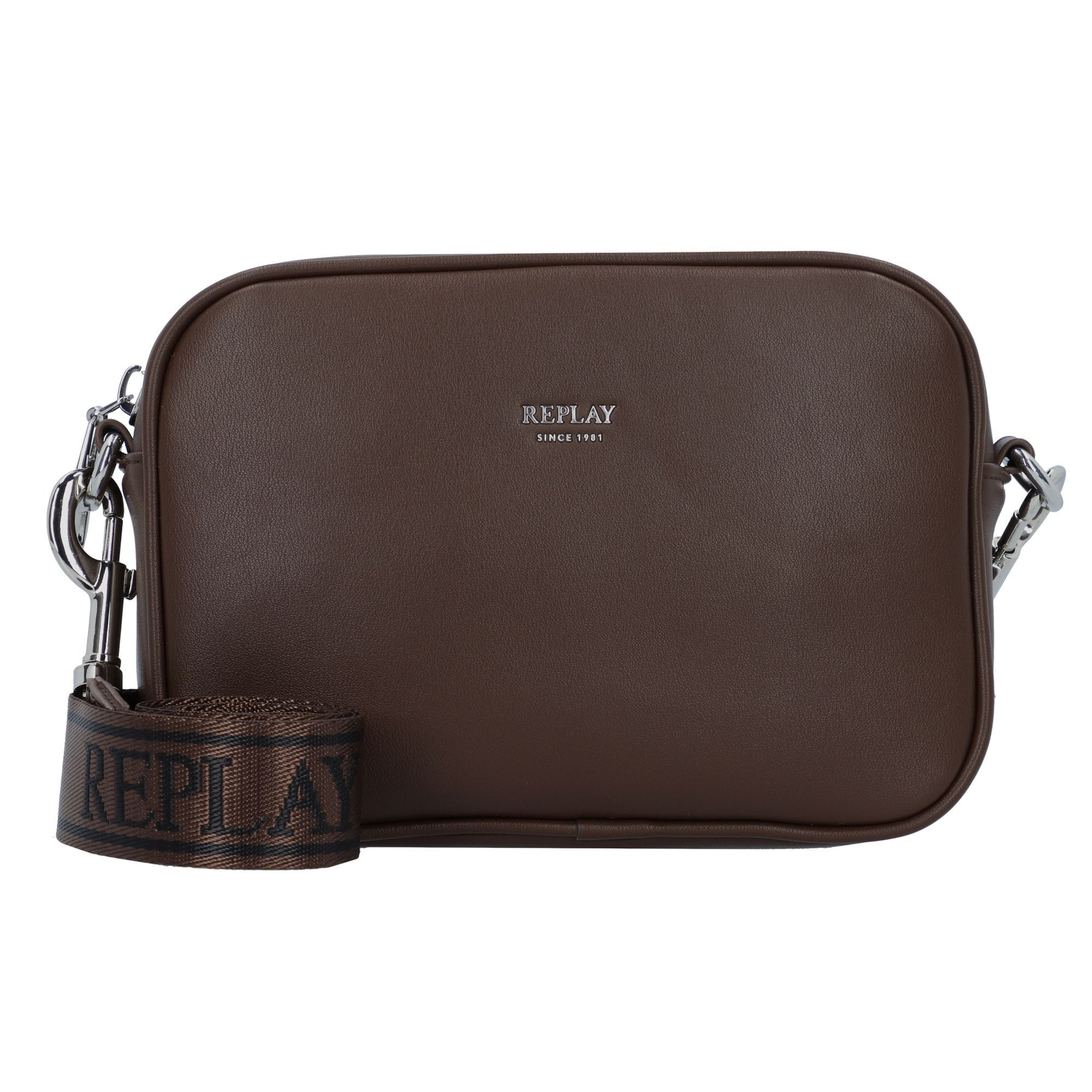 Borsa a tracolla di REPLAY in marrone: frontale