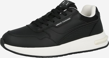 ARMANI EXCHANGE Sneakers laag 'DUSSELDORF' in Zwart: voorkant