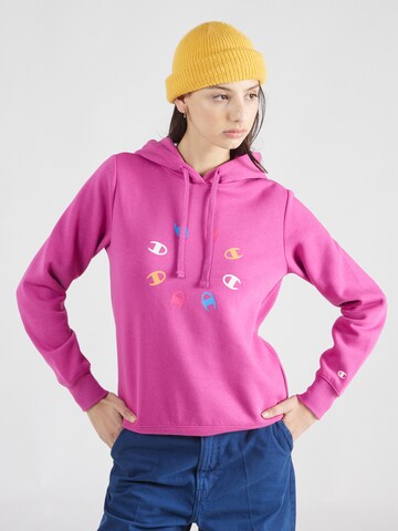 Sweat-shirt Champion Authentic Athletic Apparel en rose : devant