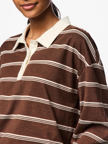 PIECES Shirt 'PCSadie' in Brown