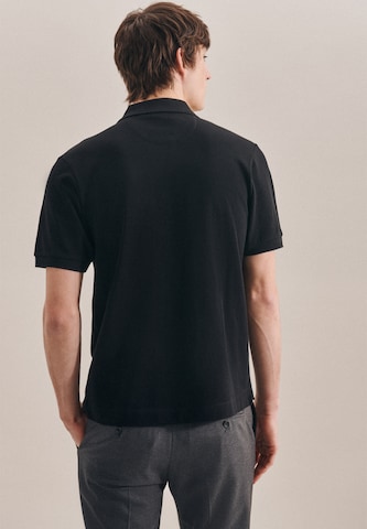 SEIDENSTICKER Polo-Shirt ' Slim ' in Schwarz