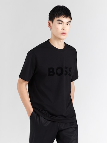 juoda BOSS Marškinėliai 'Iconic': priekis