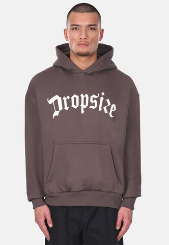 Dropsize Sweatshirt in Braun: Vorderseite