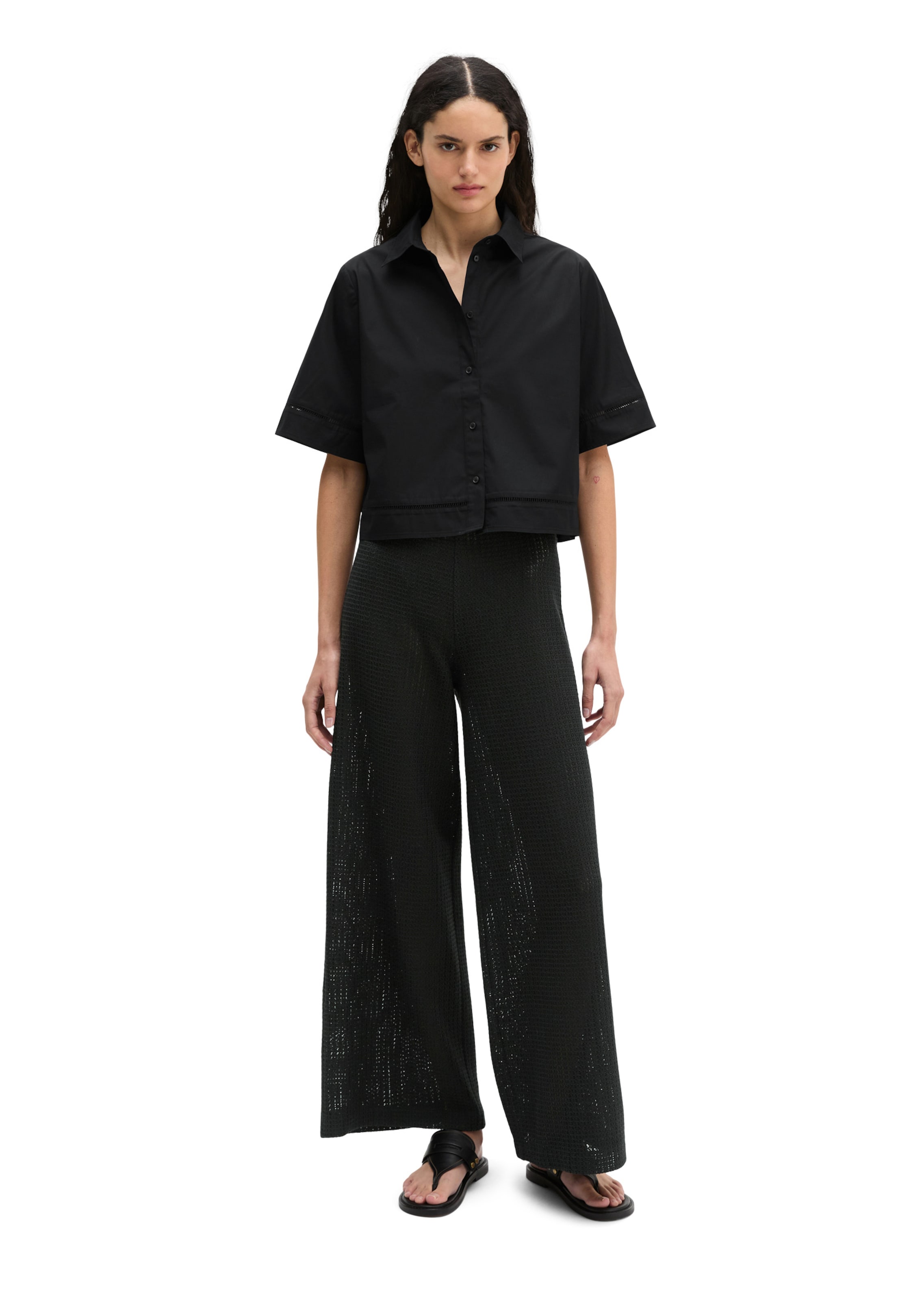 Marc O'Polo Bluse in Schwarz