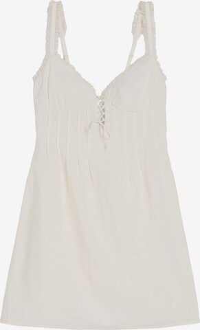 Bershka Summer Dress in Beige: front