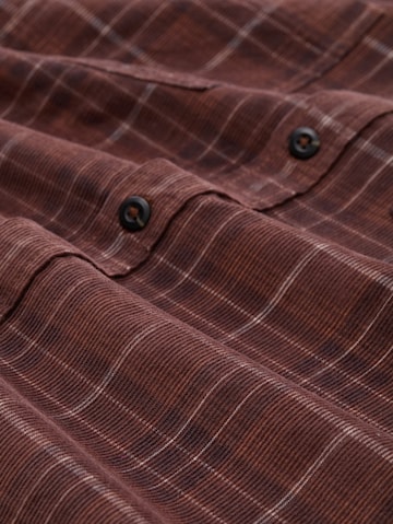 TOM TAILOR Regular Fit Hemd in Braun