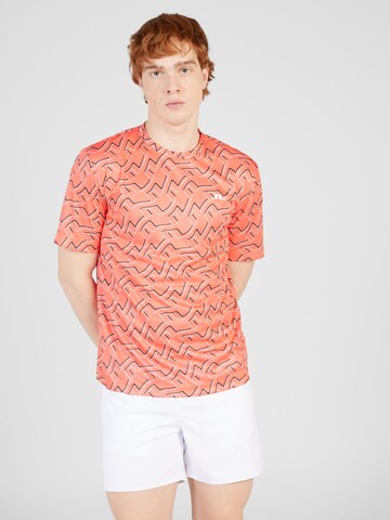 J.Lindeberg - Camisa funcionais 'Ade' em laranja: frente