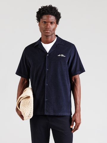 Les Deux Comfort fit Overhemd in Blauw: voorkant
