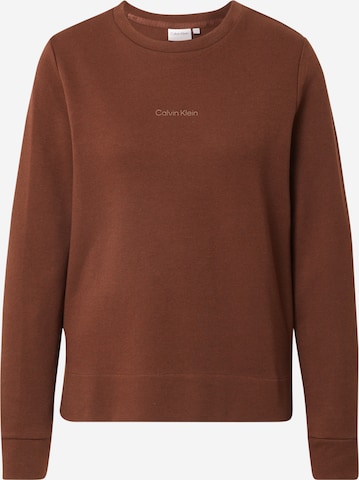 Calvin Klein Sweatshirt in Brown: front