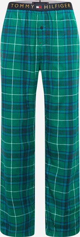 Pantaloni de pijama de la Tommy Hilfiger Underwear pe verde: față