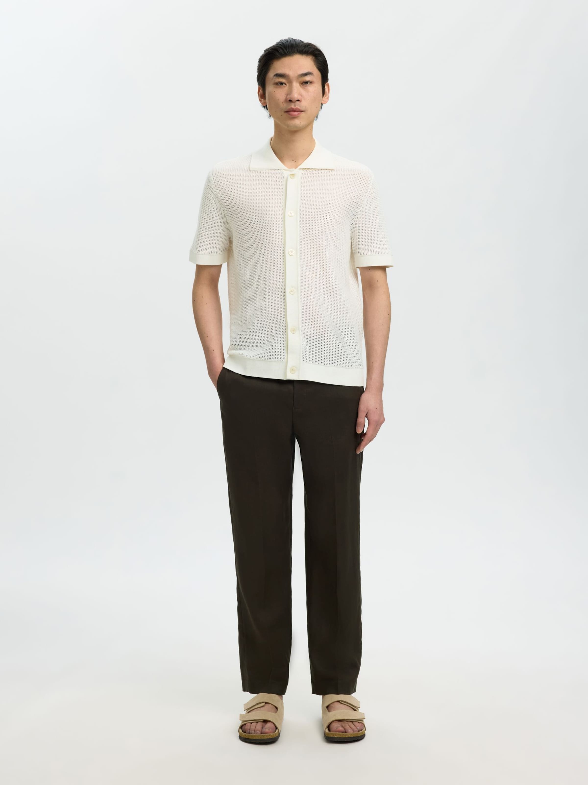 Coupe regular T-Shirt SELECTED en gris