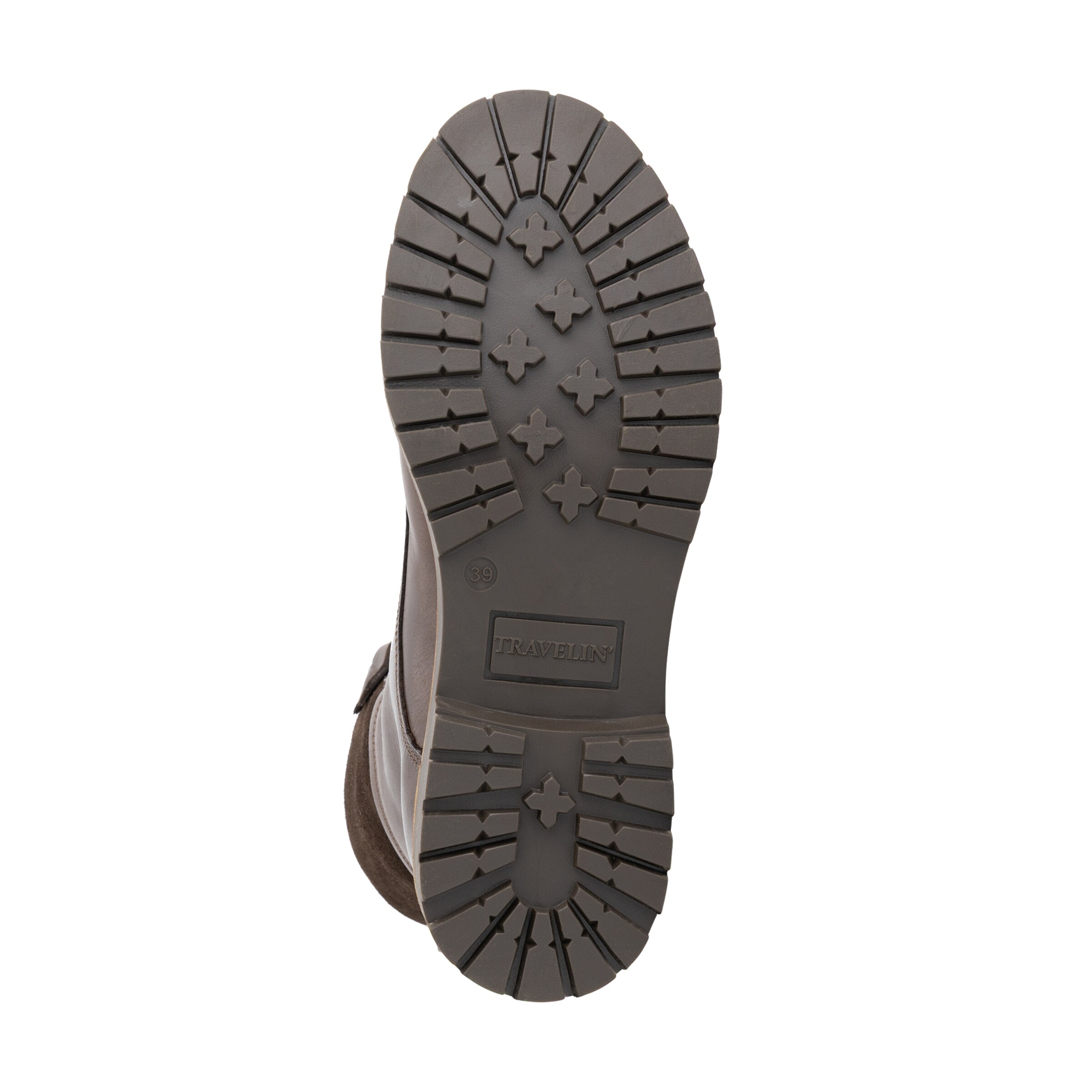 Travelin Lace-Up Boots 'Kongea' in Brown