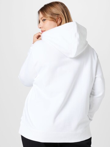 Sweat-shirt Calvin Klein Curve en blanc