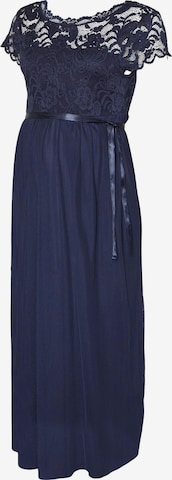 Robe de soirée 'Mivana' MAMALICIOUS en bleu : devant
