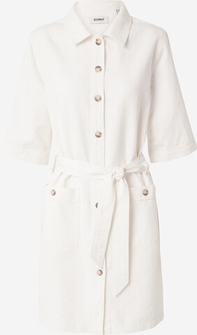 Robe-chemise 'MARMOL' ECOALF en blanc : devant