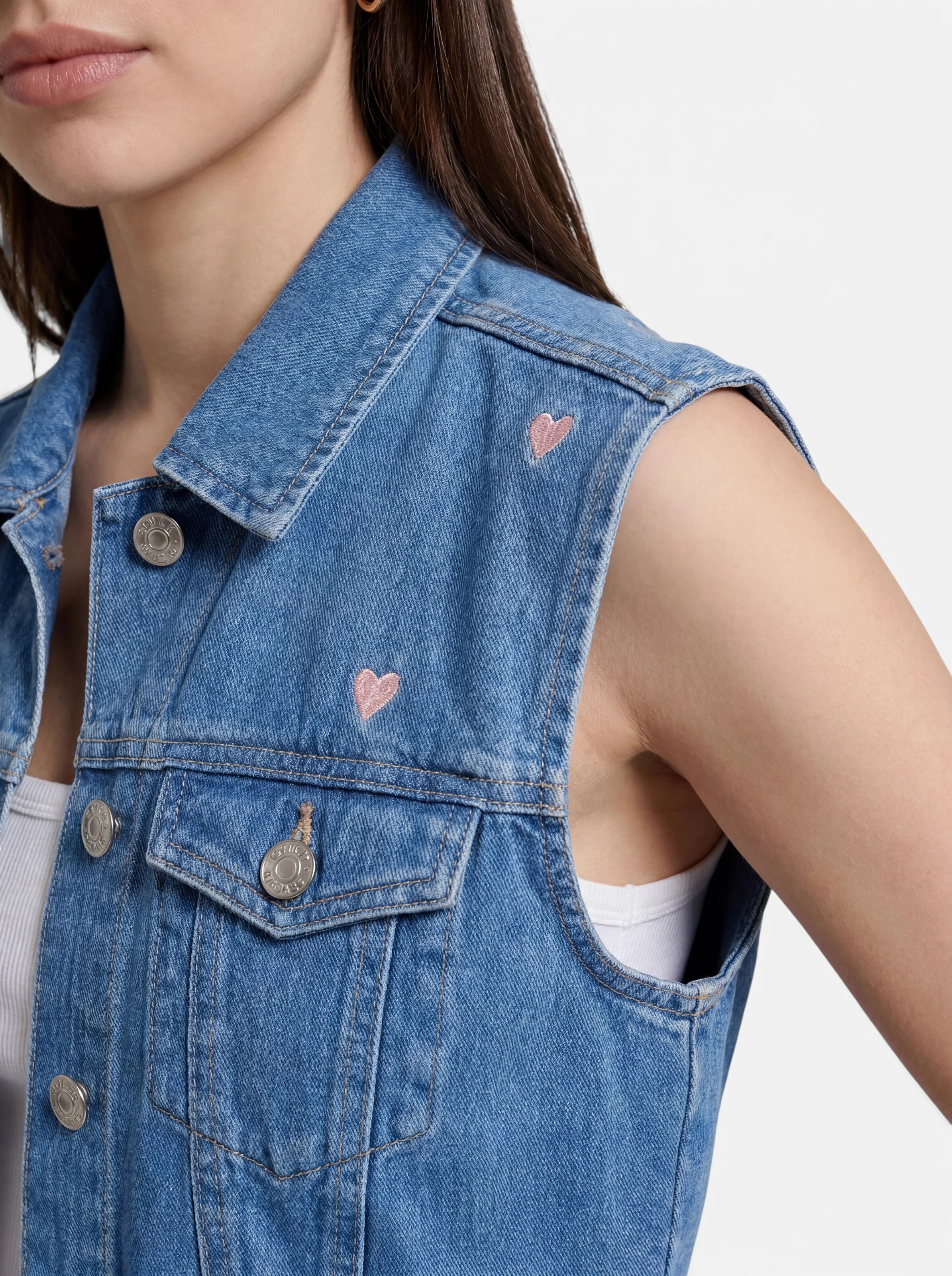 Gilet 'ONLVEGA' ONLY en bleu