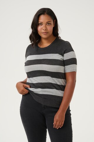 Pullover 'Ankia' di KAFFE CURVE in grigio: frontale