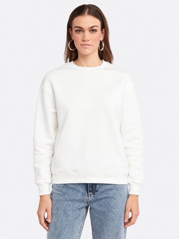 Sweat-shirt Ethiquet en blanc