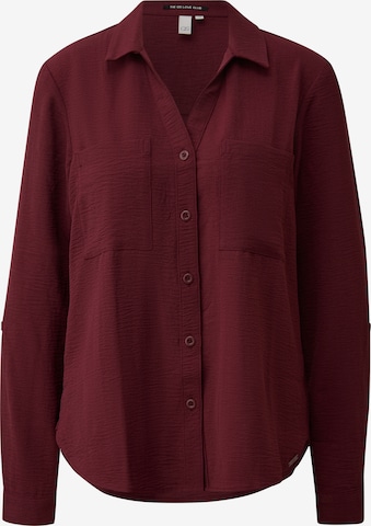QS Bluse in Rot: Vorderseite