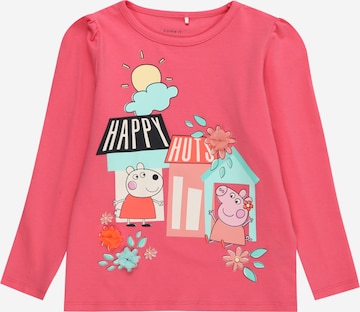 NAME IT T-shirt 'FYMA PEPPAPIG' i rosa: framsida