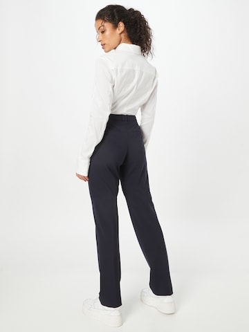 BOSS Black Regular Pleated Pants 'Tamea' in Blue