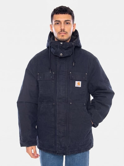 Carhartt WIP Winterjas 'Ambel Coat Deep Night / Deep Night' in S in de kleur Blauw, Productweergave