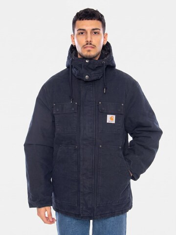 Carhartt WIP Vinterjakke 'Ambel Coat Deep Night / Deep Night' i blå: forside
