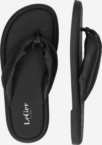 LeGer by Lena Gercke T-bar sandals 'Sally' in Black: side