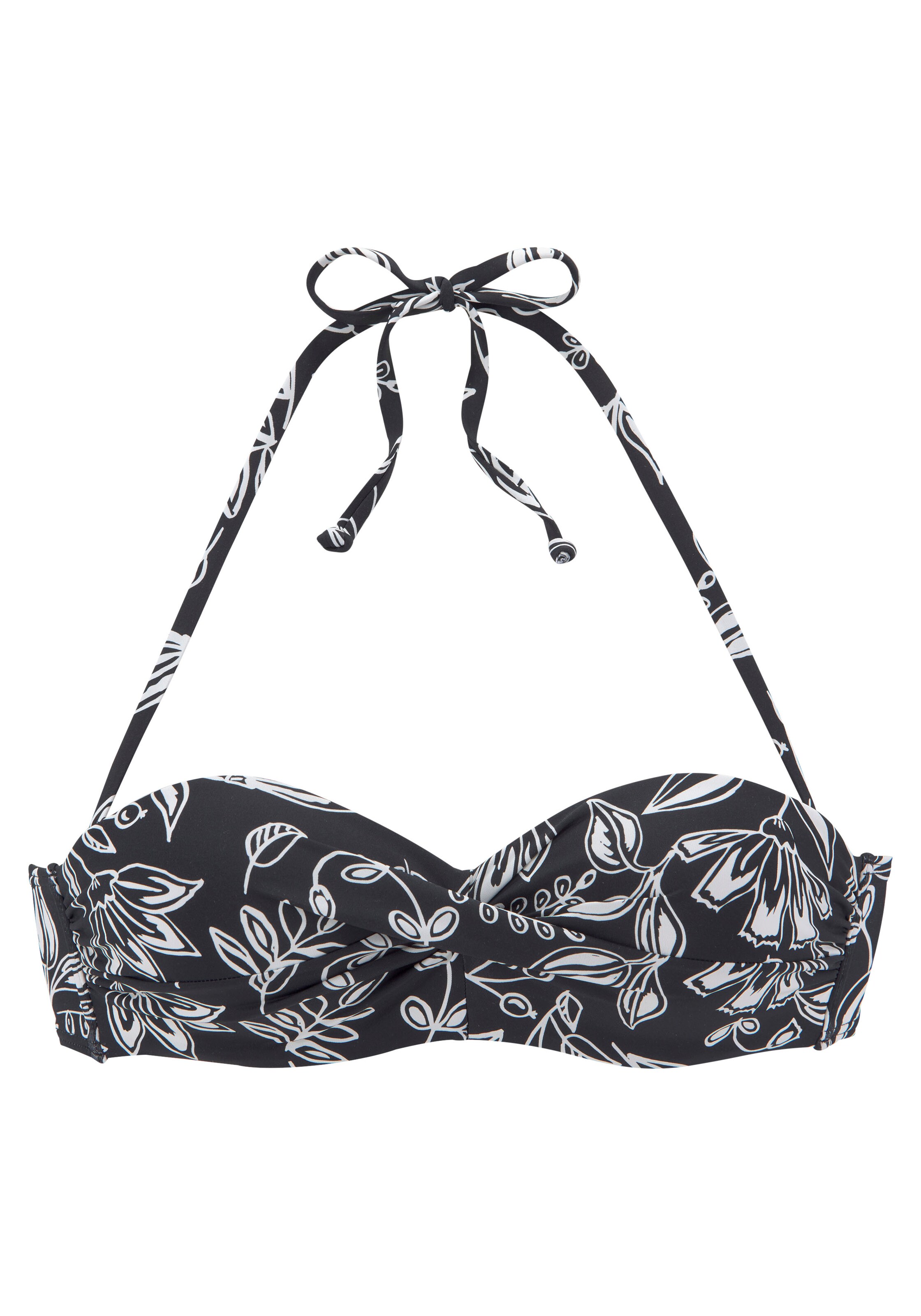 Fascia Top per bikini di VIVANCE in nero: frontale