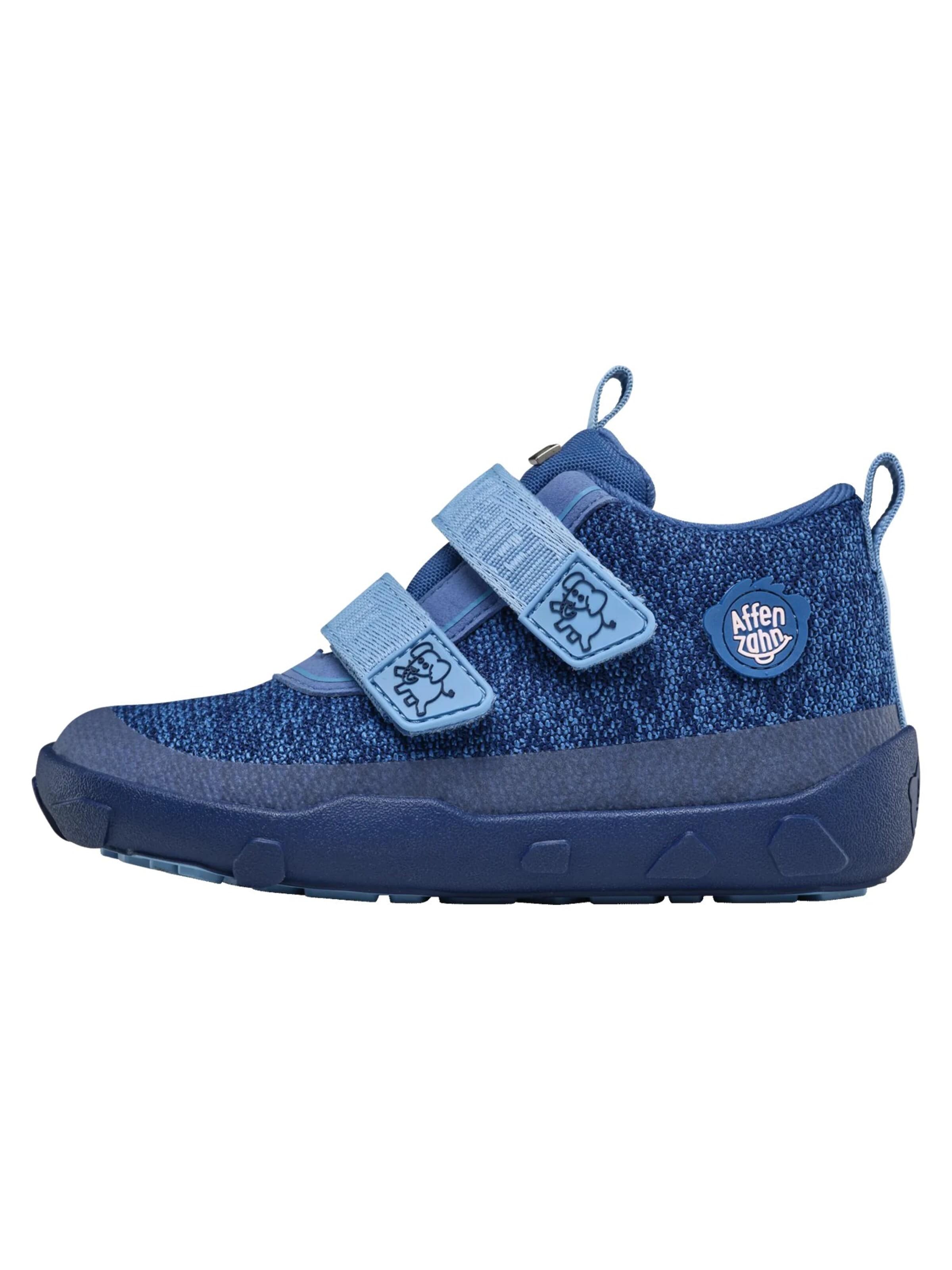 Affenzahn Sneakers 'Knit Happy Knit Happy' in Blue: front