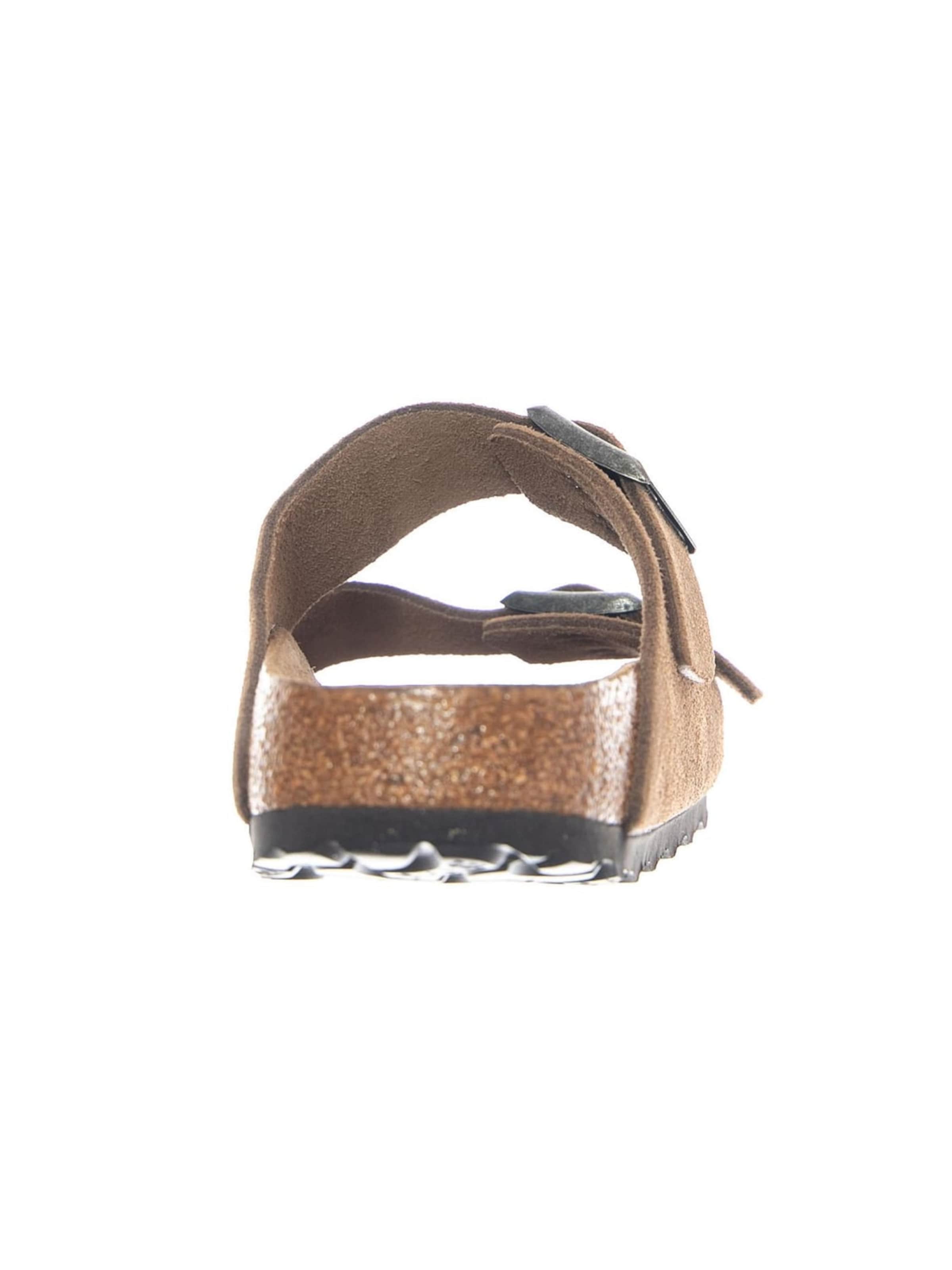 BIRKENSTOCK Sandaler 'Arizona SFB Suede Leather Narrow Fit Dark Tea' i brun