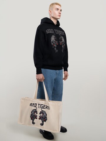 MAD TIGERS Sweatshirt 'Black Tigers' in Black