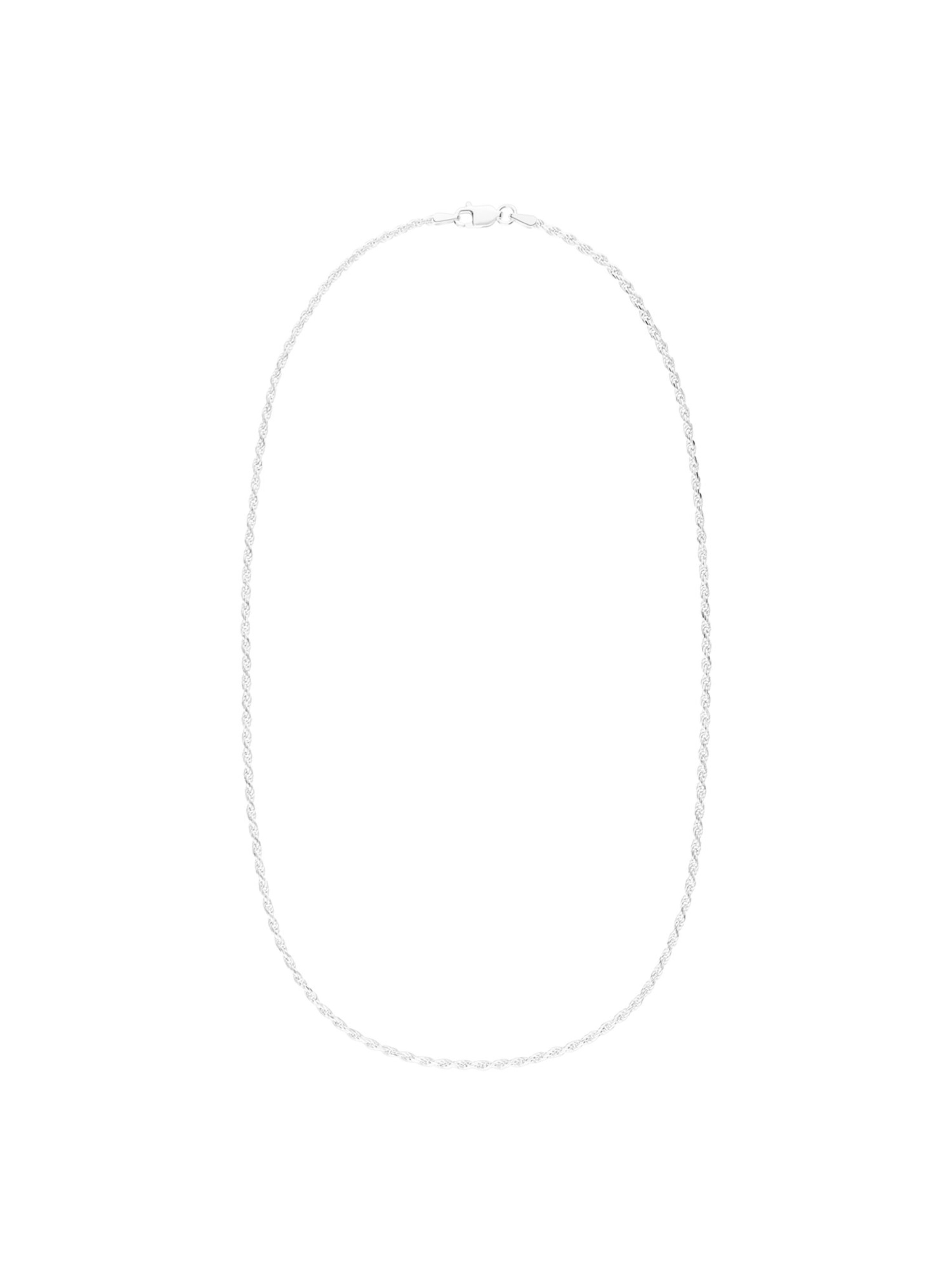 Lucardi Ketting in Zilver: voorkant