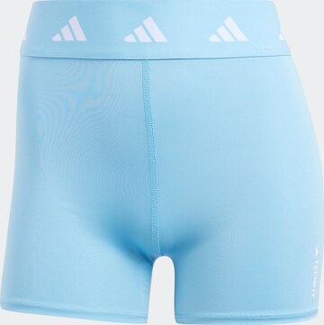 ADIDAS PERFORMANCE Skinny Sportshorts 'Techfit' in Blau