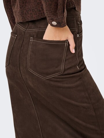 Jupe 'ONLStina' ONLY en marron