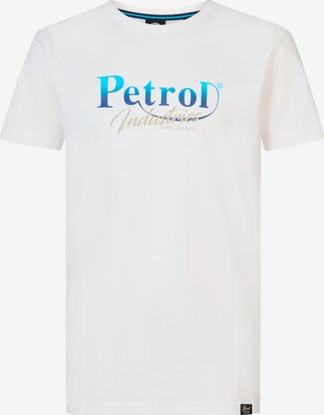 Petrol Industries Shirt 'Breezeway' in Wit: voorkant