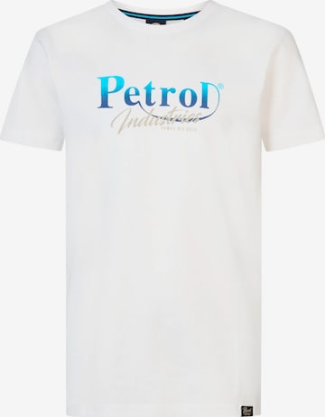Petrol Industries Shirt 'Breezeway' in Wit: voorkant