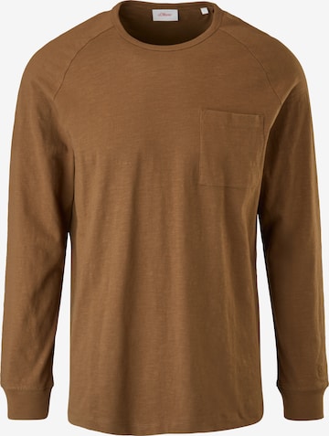 T-Shirt s.Oliver en marron : devant