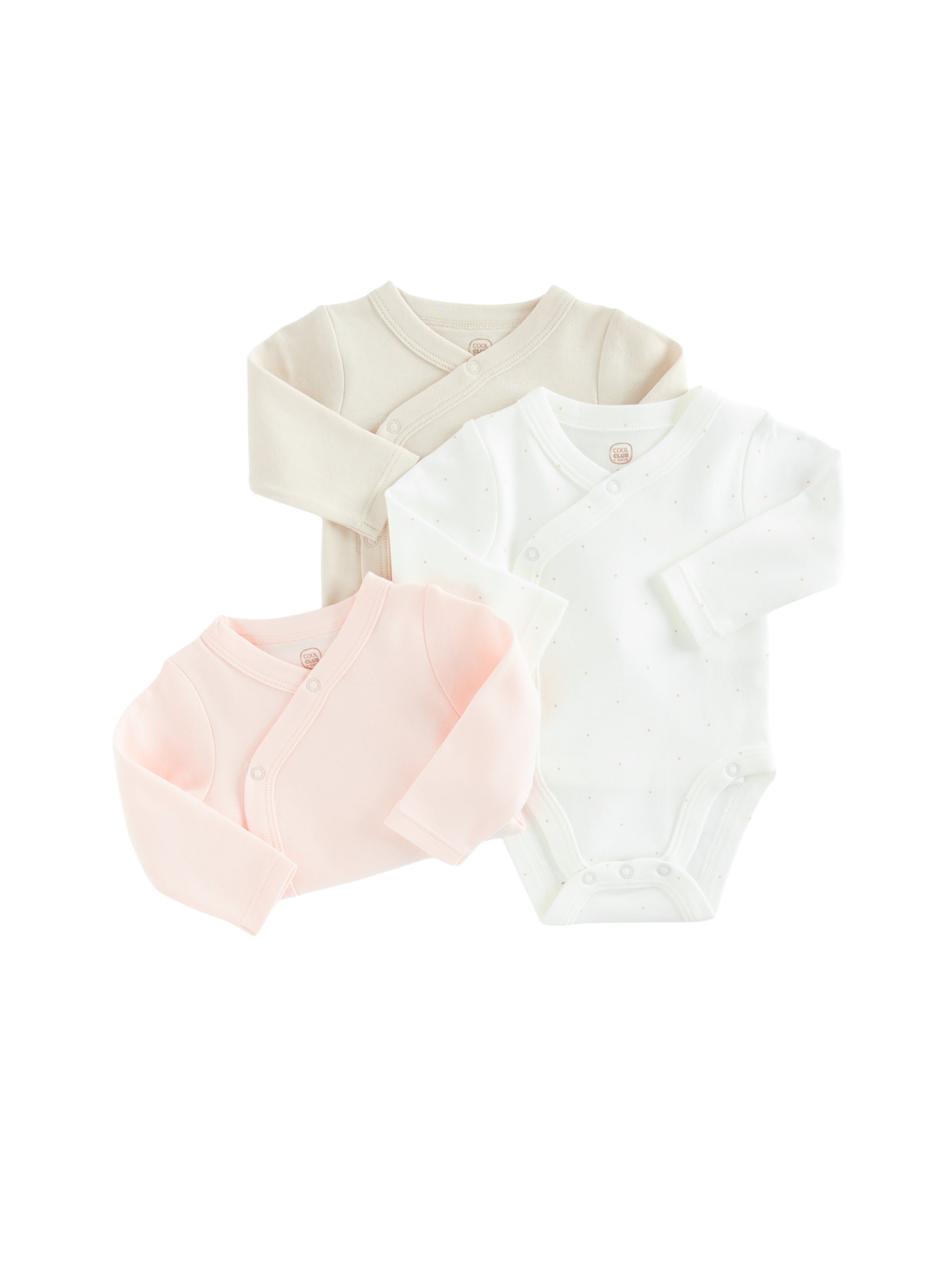 Cool Club Ползунки/боди в Бежевый: спереди