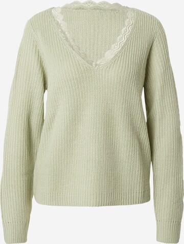 VILA Sweater 'LOU' in Green: front