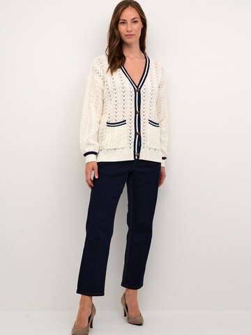 Cardigan 'Preps' Cream en beige