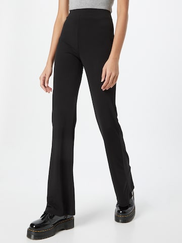 Gina Tricot Boot cut Pants 'Lio' in Black: front