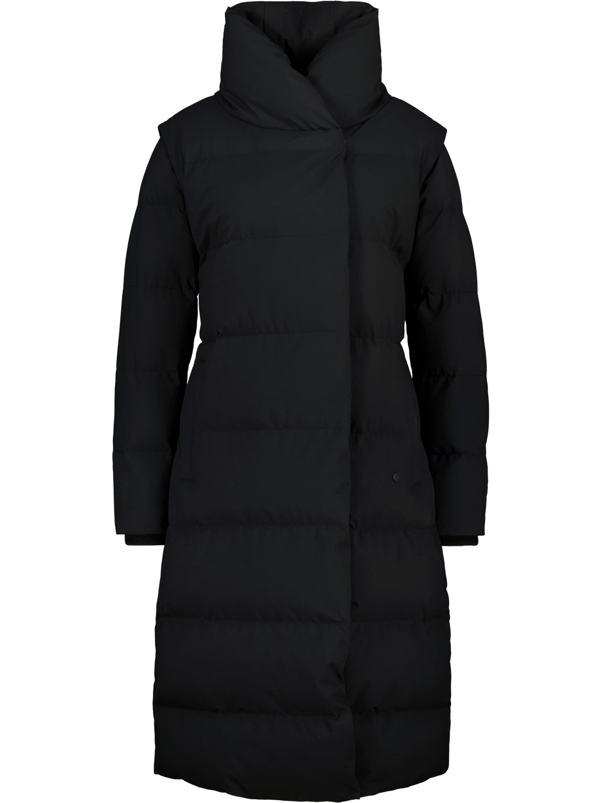 alife & kickin - Casaco de inverno 'FleurAK Winterjacke Damen' em preto: frente