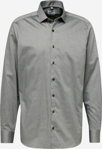 OLYMP Slim fit Button Up Shirt 'Level 5' in Green: front