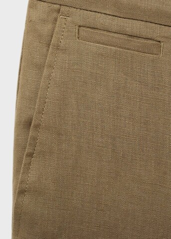 MANGO MAN Slimfit Hose 'Oyster' in Grün