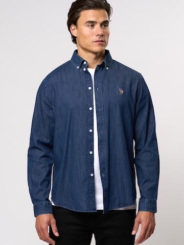 U.S. POLO ASSN. Regular Fit Paita 'Craig' värissä sininen: etupuoli