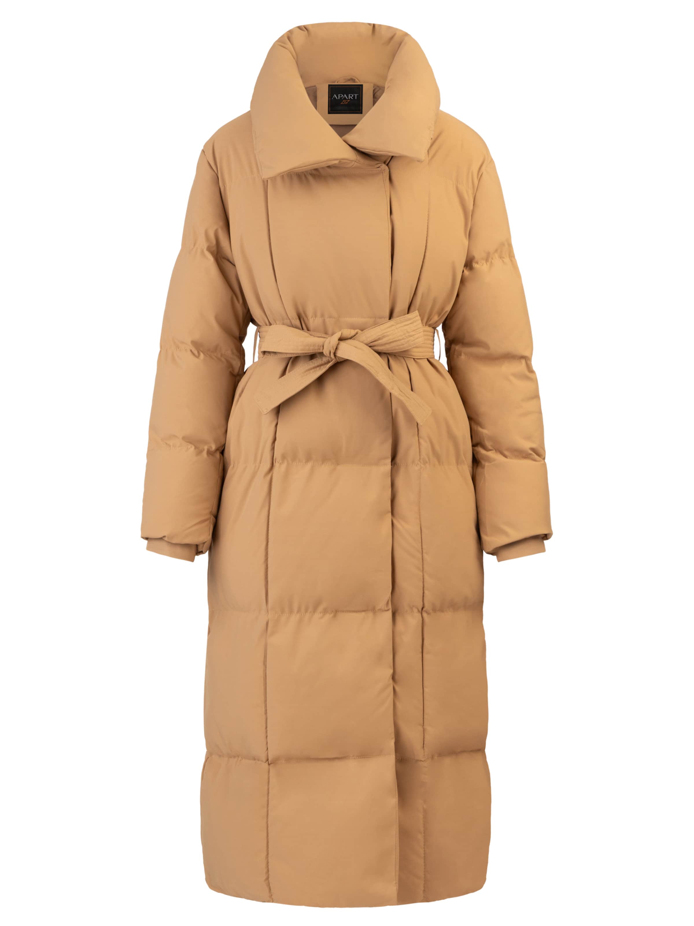 APART Winter Coat in Beige: front